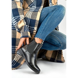 Ženske klasične izolirane Chelsea čizme, crne MR-15B crno 1