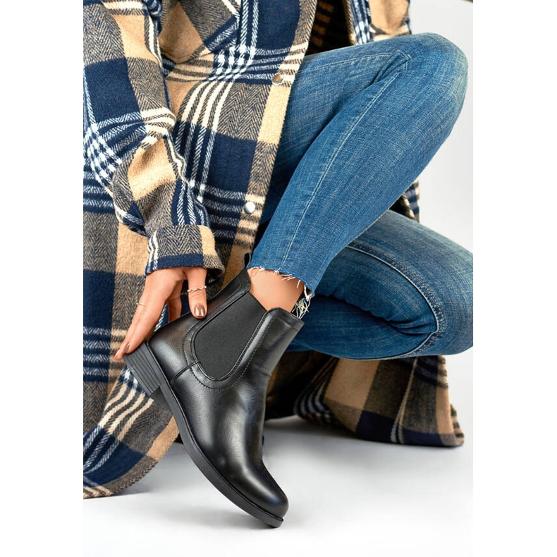 Ženske klasične izolirane Chelsea čizme, crne MR-15B crna 1