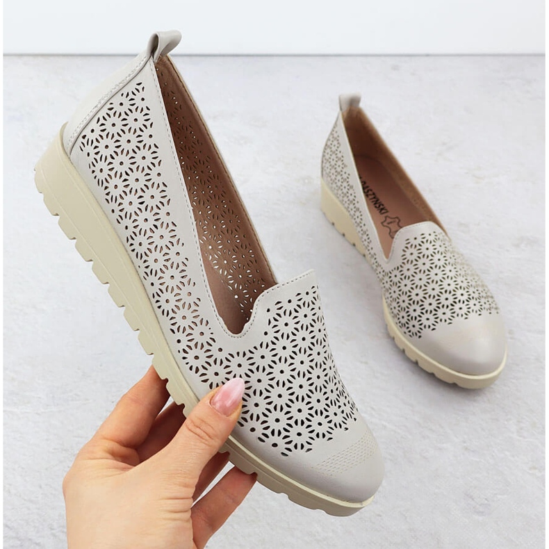 Ženske cipele na nadmorskoj visini Beige M. Daszyński MR1628-20 bež 1