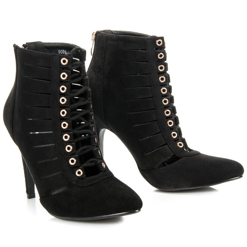 Cm Paris Ažurne gležnjače crno 1