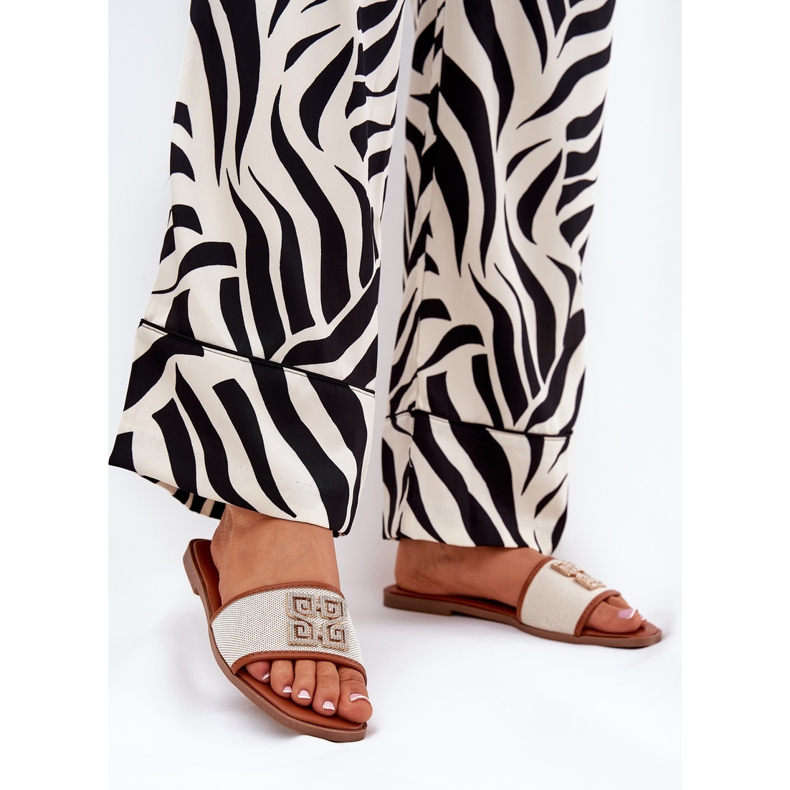 Elegantne ženske leprša smeđa 2