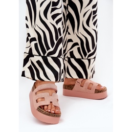 Papuče na masivnoj platformi ružičasti ružičasta 2