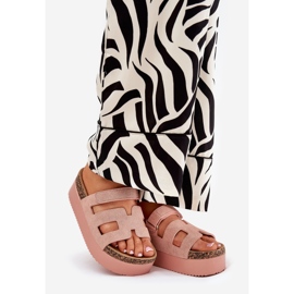 Papuče na masivnoj platformi ružičasti ružičasta 1