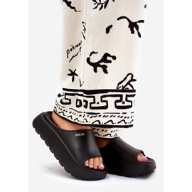 Big Star Ženske papuče od pjene na velikoj zvijezdi RR274A567 Crna platforma 1