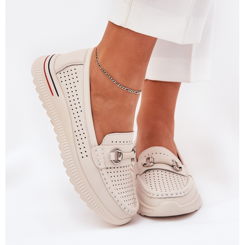 Openwork Vinceza 95331 Prirodni balerine bež 2