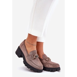 Vinceza Eco Suede ženske cipele s ukrasom Vincez 39921 Dark Beige bež 1