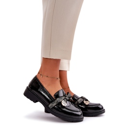 S.Barski Oslikane ženske natikače s lukovima S. Barski Hy42-331a crna crno 1