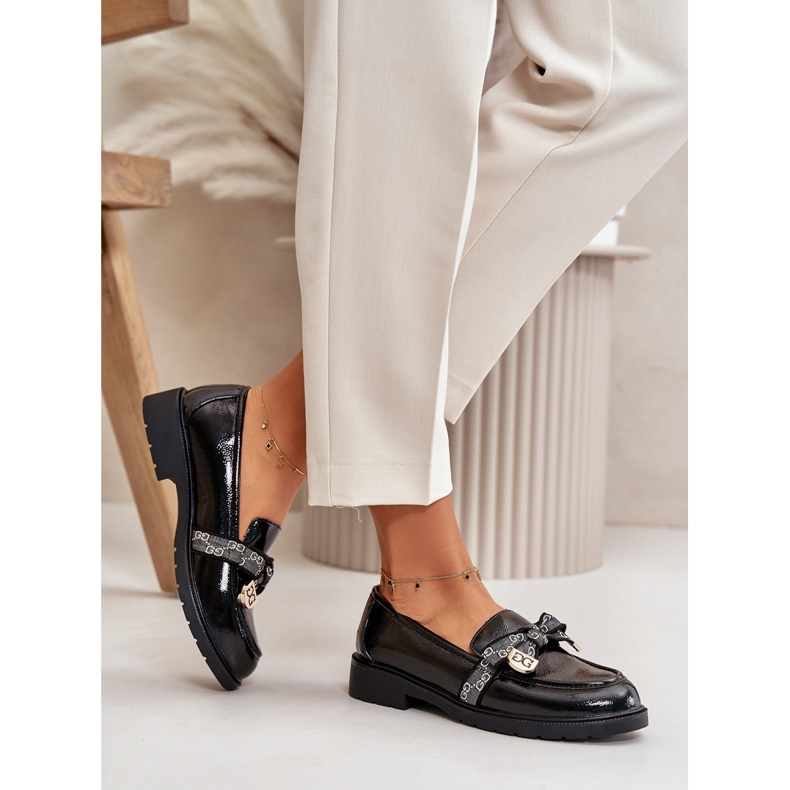 S.Barski Oslikane ženske natikače s lukovima S. Barski Hy42-331a crna 4