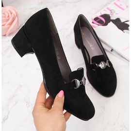 Ženske crne cipele s blokom Sergio Leone crna 2