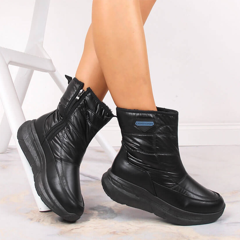 Black Filippo crne sportske ženske sportske čizme za snijeg crna 2