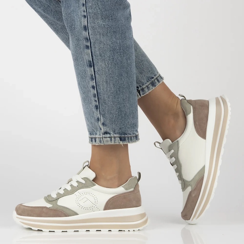 Filippo DP6787/25 kožne tenisice bijela 1