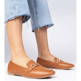 Smeđe elegantne natikače s cirkonima smeđa 1