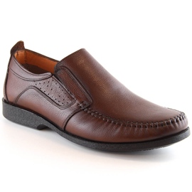 Kožne muške udobne slip-on mokasine smeđe T.Sokolski Sar W21-901 smeđa 2