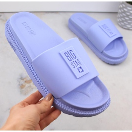 Ženske plave japanke s platformom Big Star LL274431 plava 2