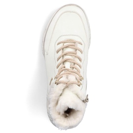 Ženske izolirane sportske čizme, bijele, Rieker M6010-80 bijela 1