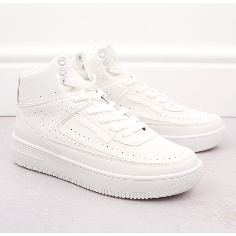 Muške izolirane sportske cipele do gležnja, bijele Big Star OO174553 bijela 1