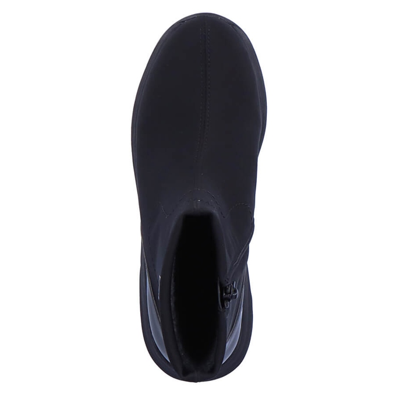 Vodootporne ženske crne čizme na klin Remonte D6677-03 crna 1