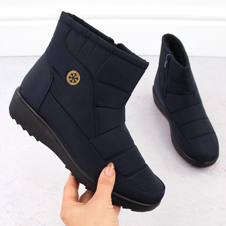 Ženske tamnoplave čizme za snijeg Unisoft 7997 plava 1