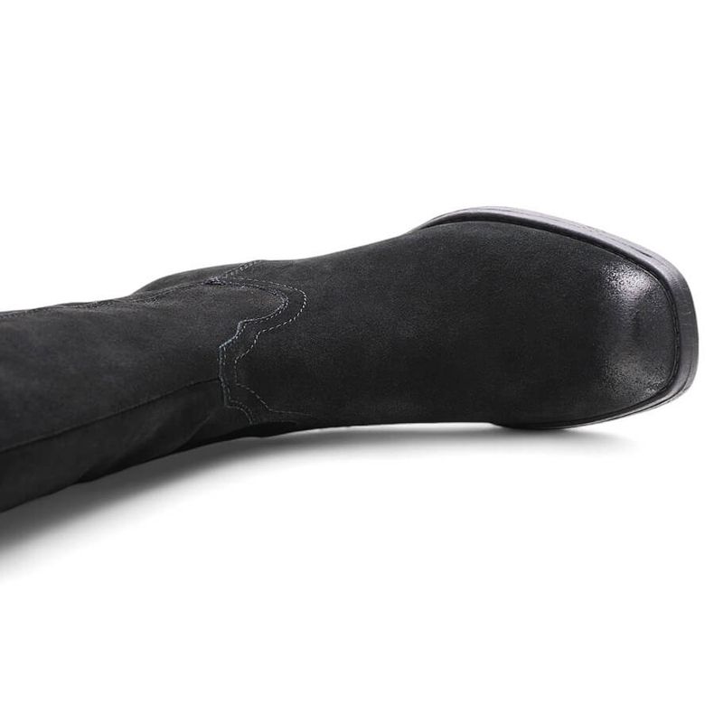 Kožne ženske crne kaubojske čizme Sergio Leone KZ268 crna 1