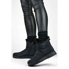 Ženske izolirane čizme za snijeg s krznom, crne W76B crna 2