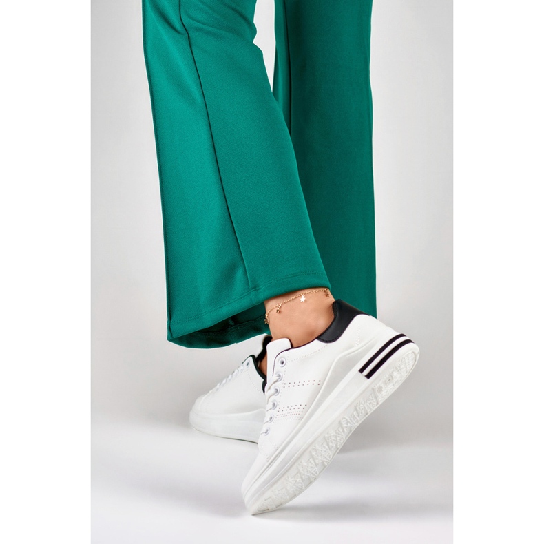 Ženske tenisice s platformom, bijele 85-710W/B bijela 2