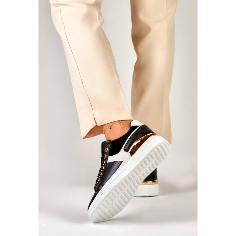 Ženske tenisice s platformom, crne JF3060B crno 2