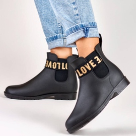 Ženske kaljače mat crne S06B/GO crna 1