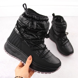 Crne ženske čizme za snijeg s platformom Filippo DBT6647 crna 1