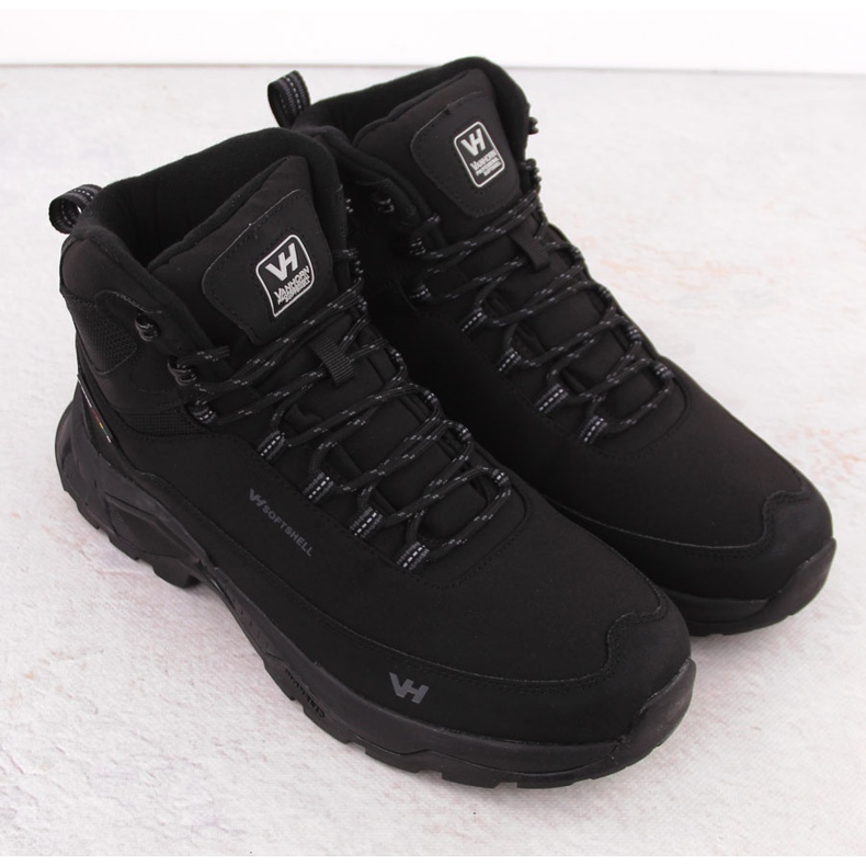 Vodootporne muške trekking cipele, crne, Vanhorn 99302 crno 2