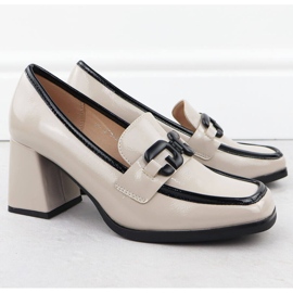 Oslikane ženske cipele na posta Beige Potocki SZ12553 bež 2