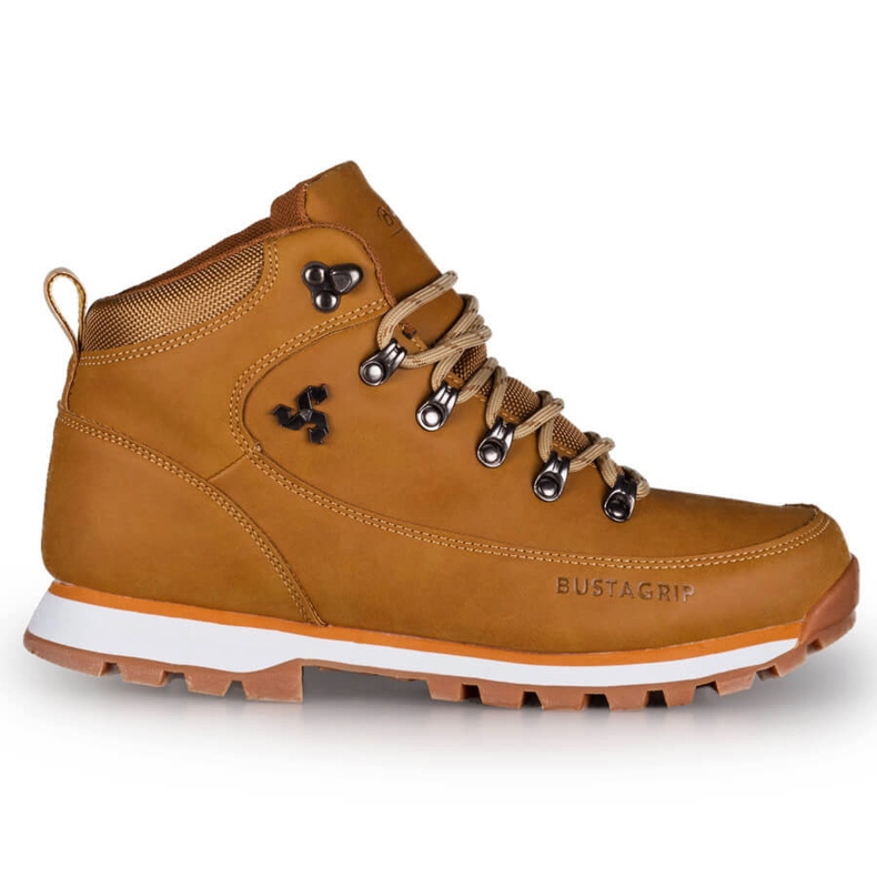 Muške žute kožne trekking cipele Outback Bustagrip žuta boja 1