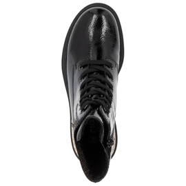 Udobne ženske izolirane crne gležnjače Rieker 72607-00 crna 2