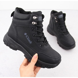 Izolirane visoke trekking čizme, crne NEWS 7921 crno 1