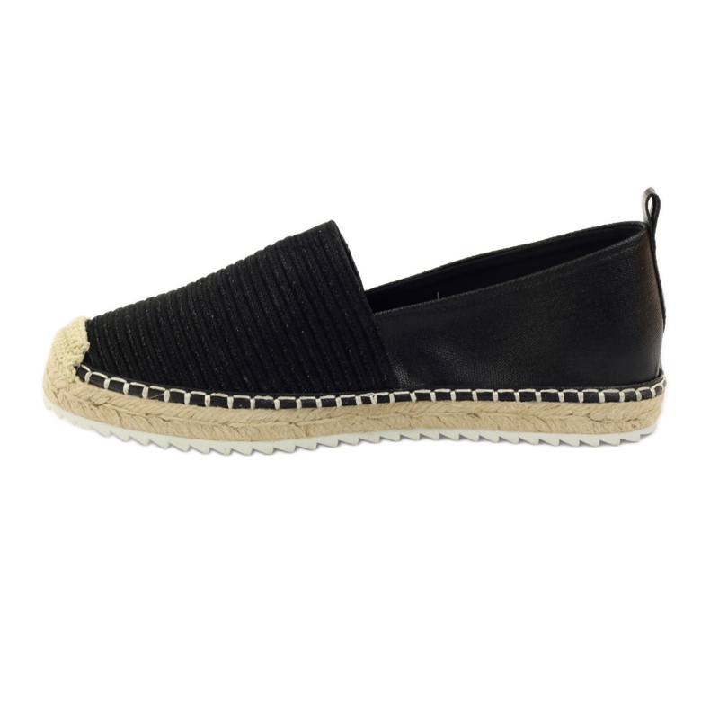 Balerine espadrile Big star 274196 crno smeđa 2