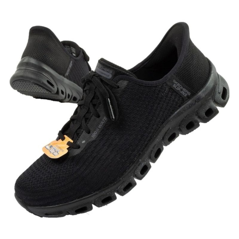 Skechers Glide Korak 104571/BBK Crne cipele s membranom crna 1
