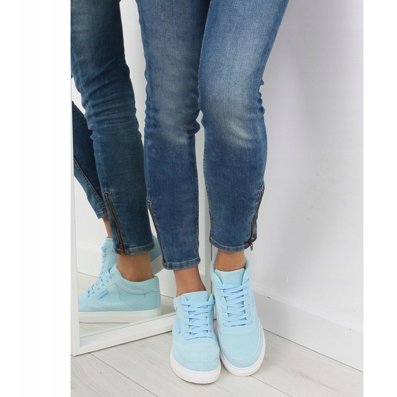 Plave ženske tenisice od antilopa NB171P Plave plava 1