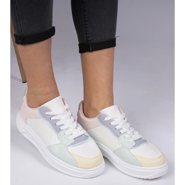 Bijele i plave sportske tenisice iz eko kože bijela 1