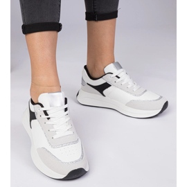 Bijele ženske tenisice sa šljokicama bijela 2