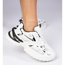 Bijele sportske tenisice s masivnim potplatom bijela 1