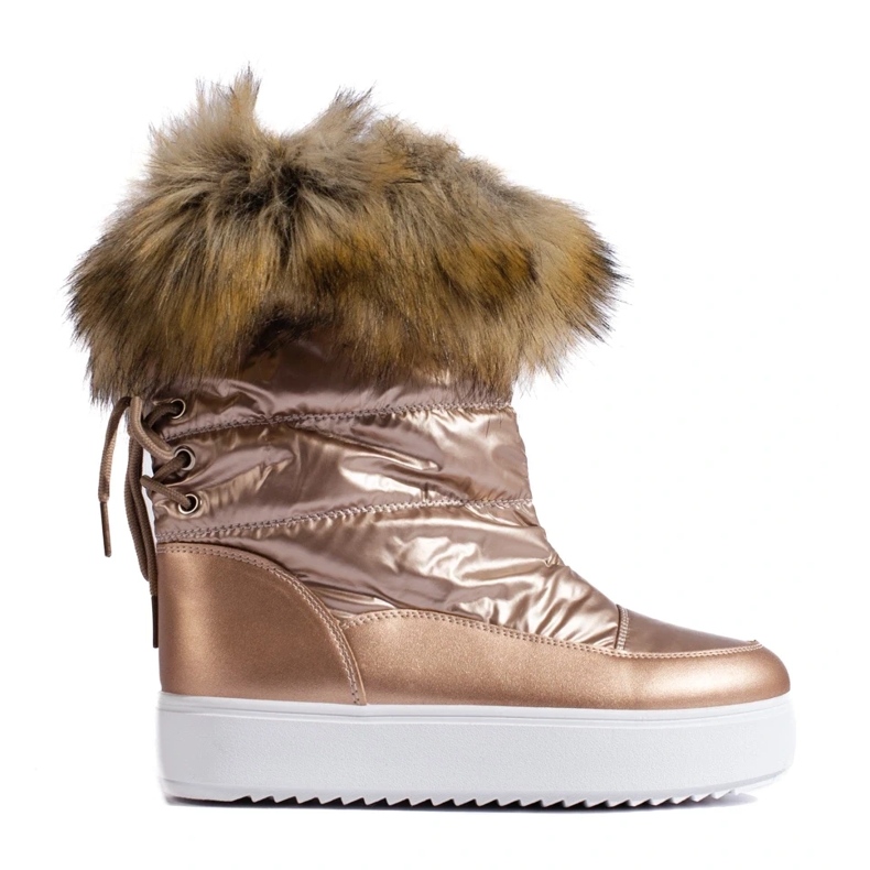 Shelovet ženske ružičaste čizme za snijeg s krznom ružičasta 2