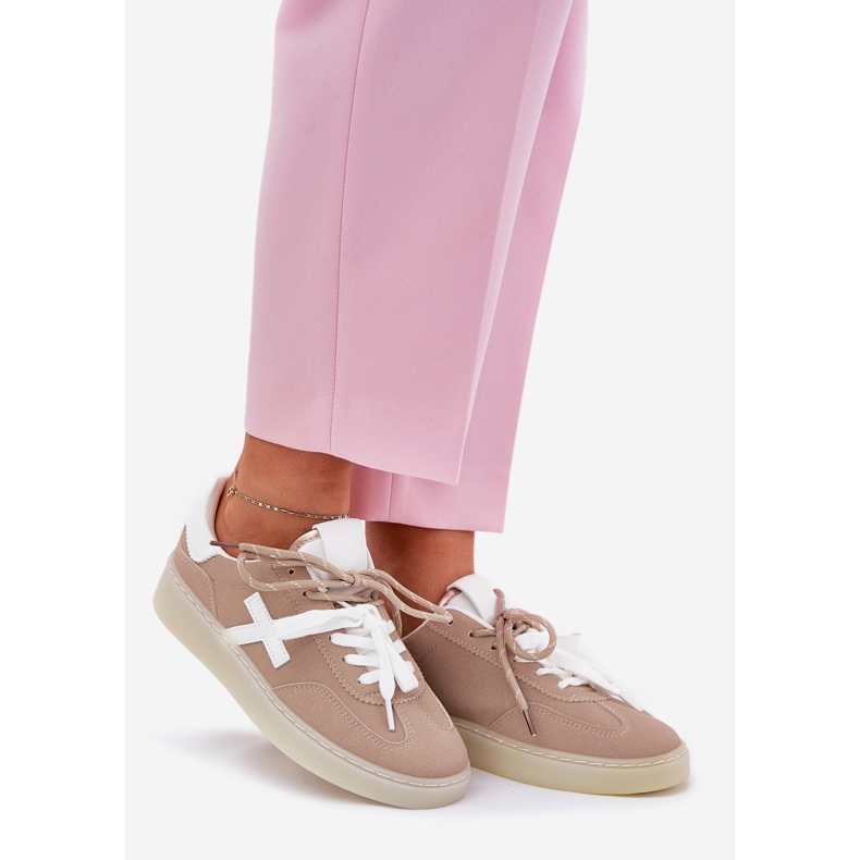 Niske ženske sportske cipele bež 1