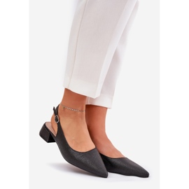 Ženske pletenice s nježnom petom crnom crna 1