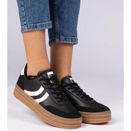 Crne tenisice ženske tenisice na platformi crna 2