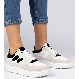 Ženske tenisice s bijelim i bijelim tenisicama bijela 1