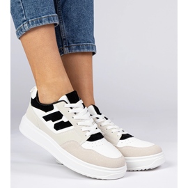 Ženske tenisice s bijelim i bijelim tenisicama bijela 2