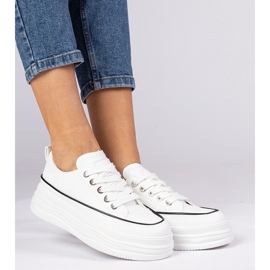 Tenisice bijelih žena na visokoj potplati bijela 2