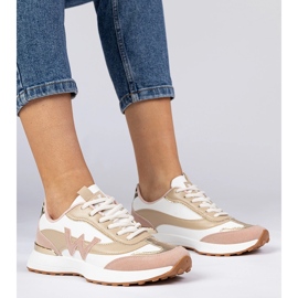 Bijele i ružičaste ženske tenisice s dodatkom leoparda bijela 1