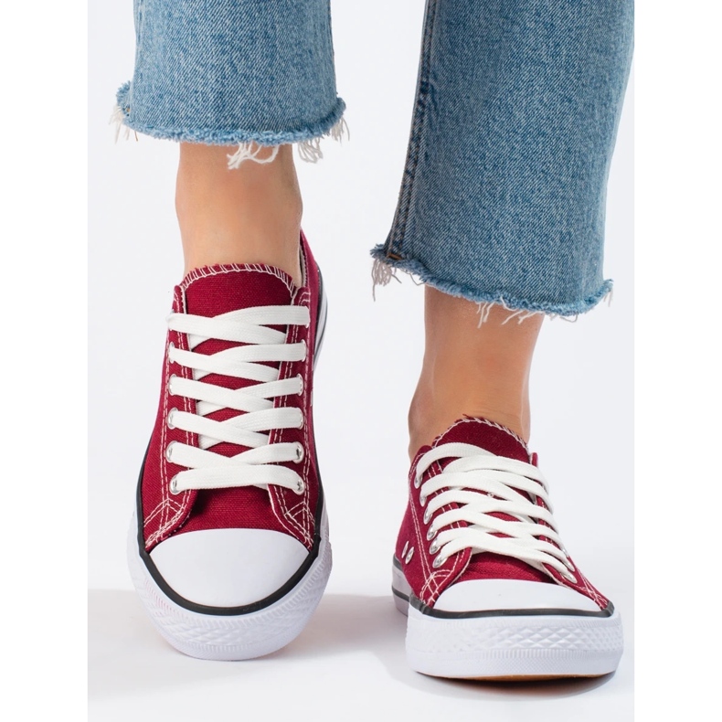 SHELOVET Burgundske tenisice crvena 2