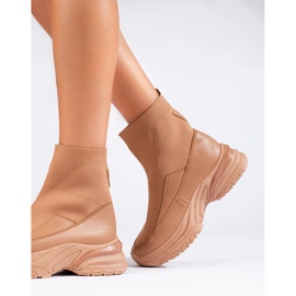 Seastar Natikače s čarapom smeđa 2