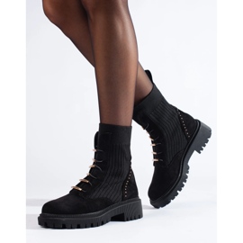 Torbe s čvorovima od crne antilop kože crna 1